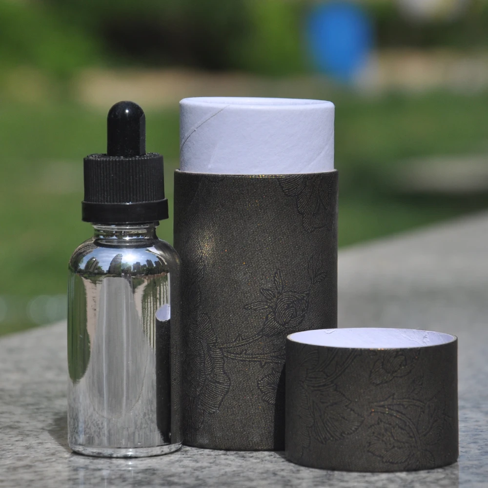 Firework Kraft Paper Carton Tube Packaging for Glass Dropper Bottle