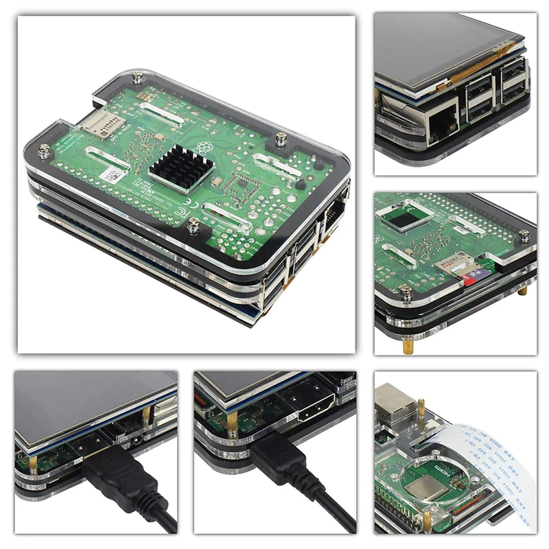 Capacitive 3.5 inch LCD Touch Screen for Raspberry pi 3 Model b+