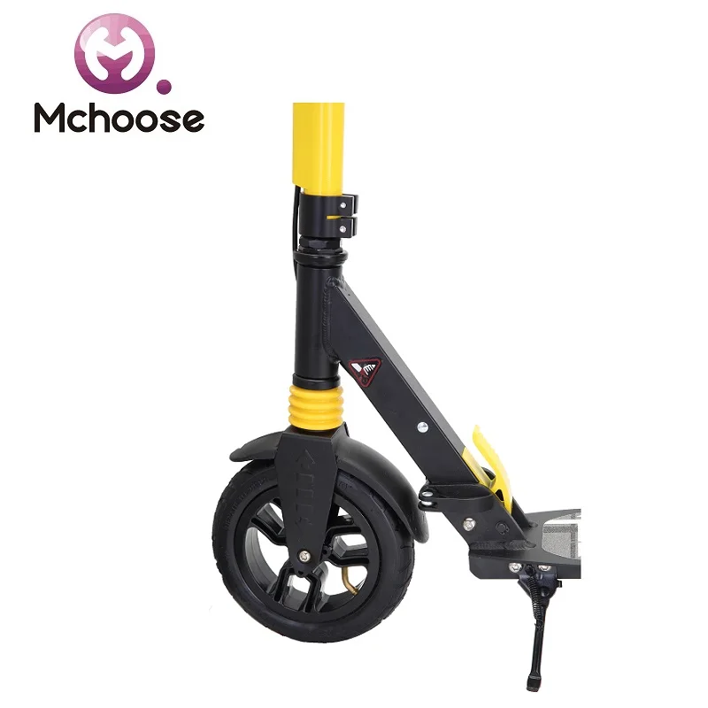 Aluminum Rubber Air Wheel Folding Adult Kick Scooter With Double Suspension