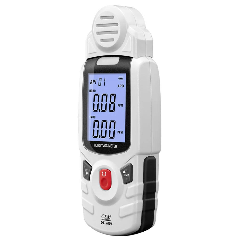 CEM DT-900A Formaldehyde HCHO & TVOC Meter Real-time Display Air Pollution  Detector Tester for home room furniture toy plublic