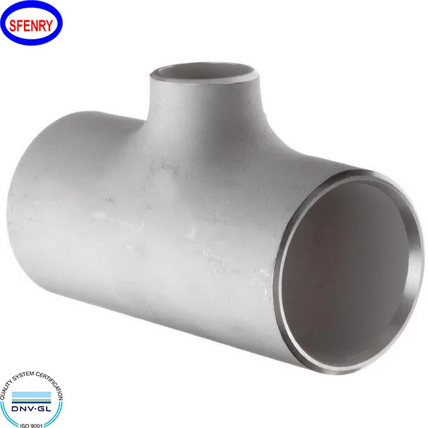 Sfenry BW Butt Welding Fittings ASME B16.9 SCH40S SCH80S Stainless Steel Reducing Tee