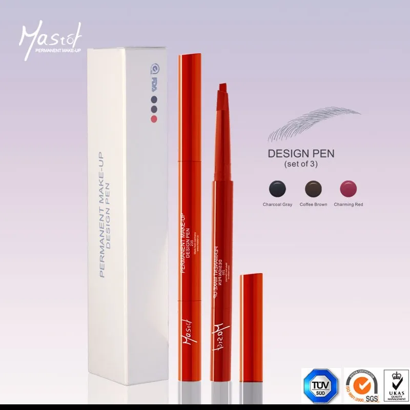 Mastor Permanent Makeup Tattoo Kit Anti Water Eyebrow Lip Pencil