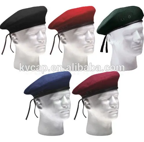 военных шерсти берет с отверстиями регулируемый шерсть военного берета