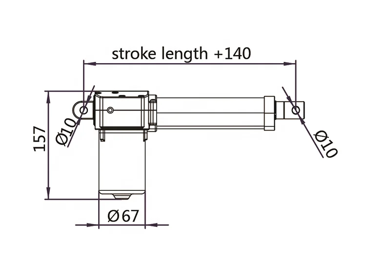 Chinese manufacturer OEM optional stroke electric waterproof 4000n linear actuator