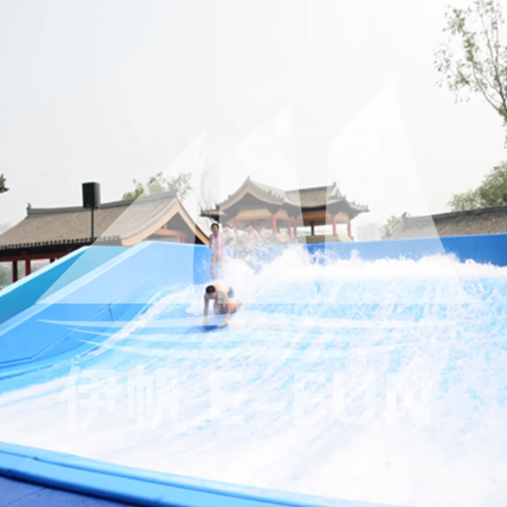 
Big Surfing Blue Fiberglass Water Slide FlowRider for Water Park Amusement 