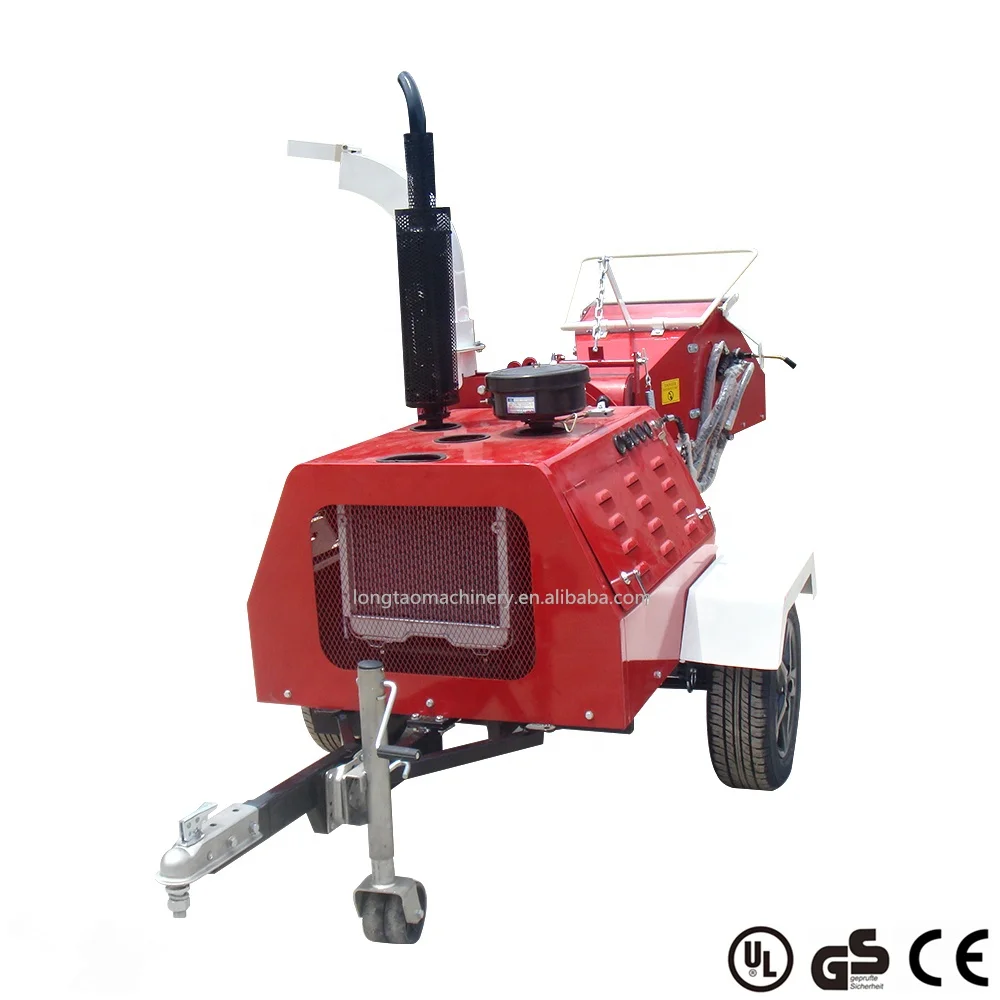 ATV mobile diesel wood chipper shredder 40hp 50hp 60hp 80hp with CE certificate