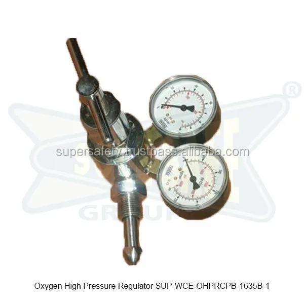 Oxygen High Pressure Regulator ( SUP-WCE-OHPRCPB-1635B-1 ) High Quality Brass Body Medical Gas Regulator Oxygen Flowmeter
