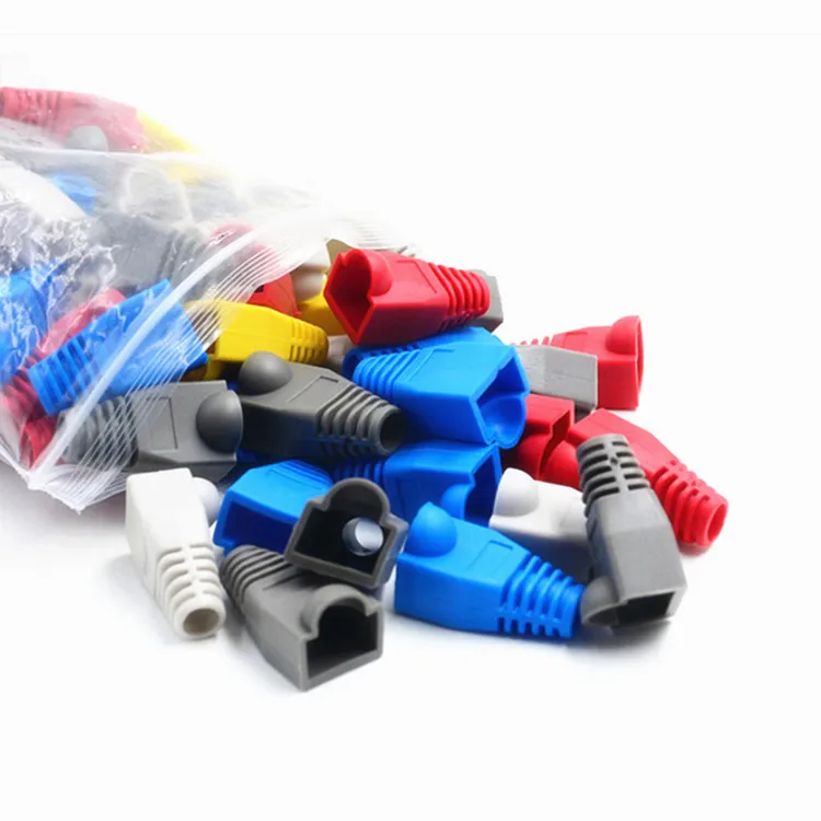 Soft Plastic cable plug cap network rj45 connectors boots