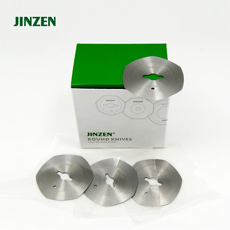 Jinzen heptagon cloth septilateral  blade Round Knife for RS-65 Cutting Machine parts