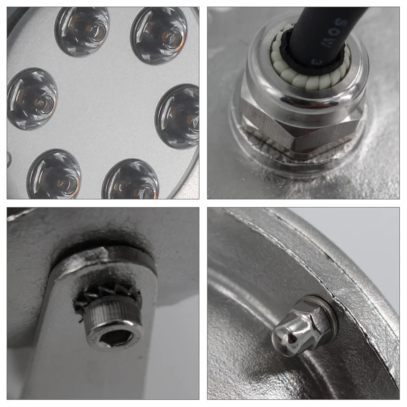 316L stainless steel DMX512 rgb/RGBW 36W/18W DC12V/24V waterproof IP68 led underwater spot light