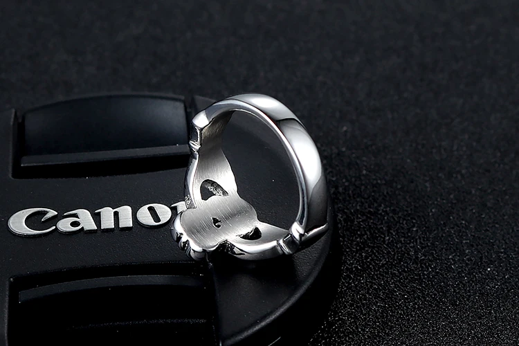 Женское глянцевое кольцо в форме сердца из нержавеющей стали