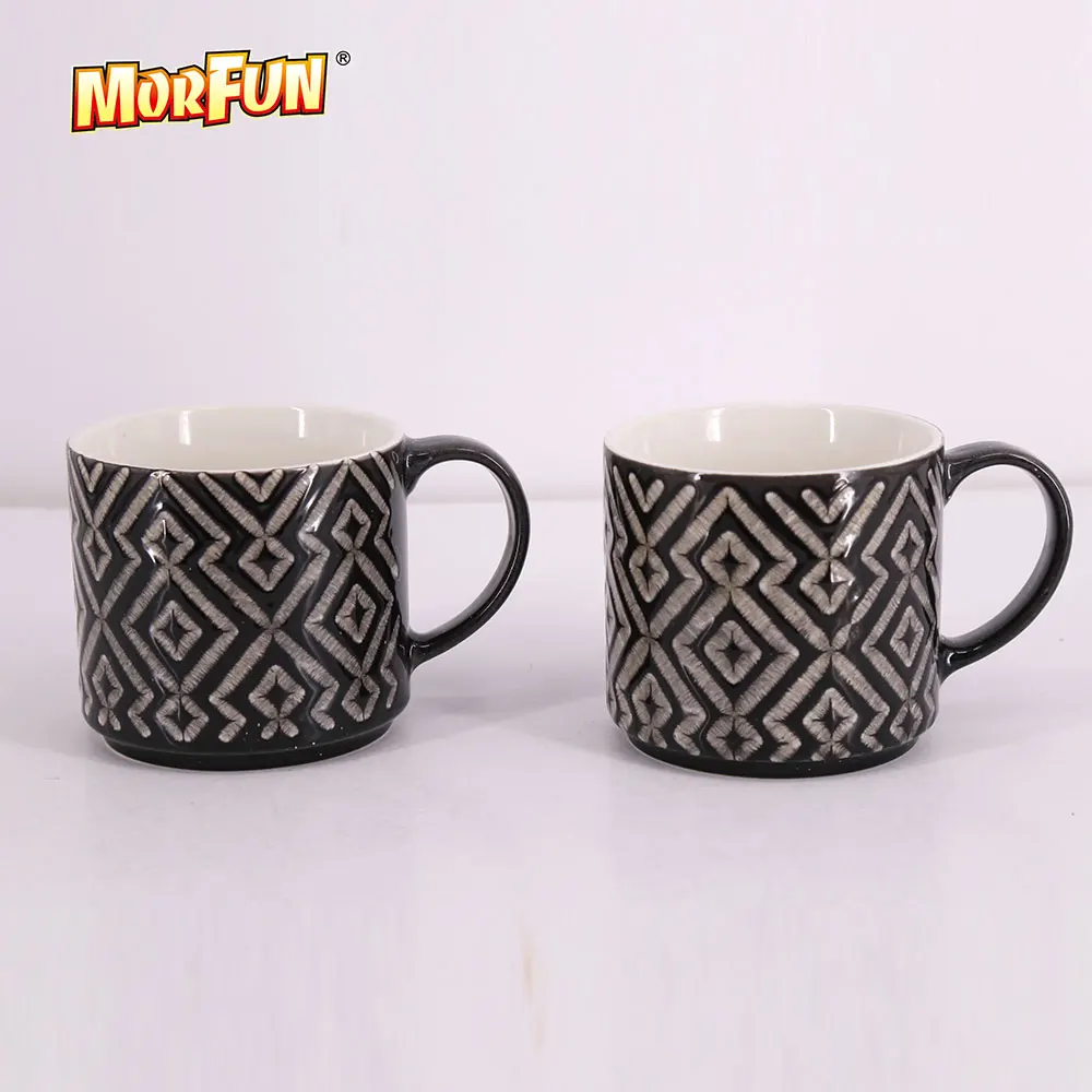 Настроить черный керамический чай Кружка с полосой