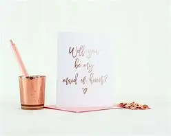 New arrival quaint custom self adhesive rose gold gift card