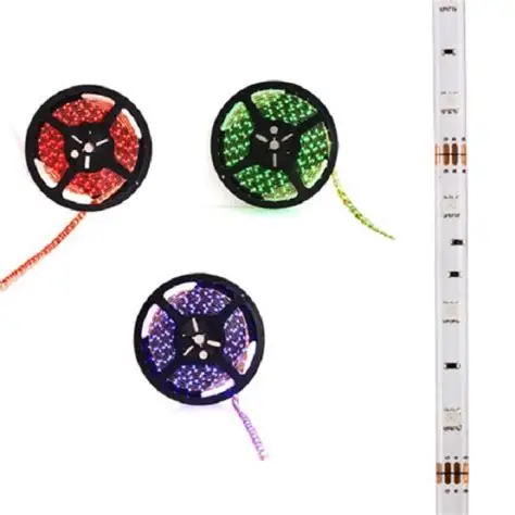 Smart wifi controlled 90leds/m 5050 flexible led light strip 151 resistor with power supply