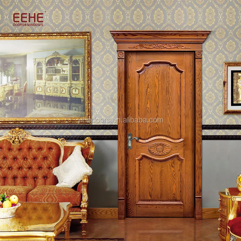 
Barn door hardware solid wooden door Malaysia in high quality 