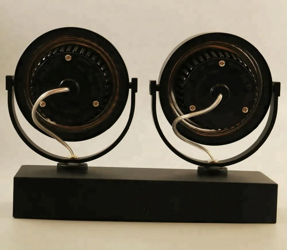 Halogen-like accent beam with glare-free design surface mounted AR111 LED Spotlights 2*15W lamps