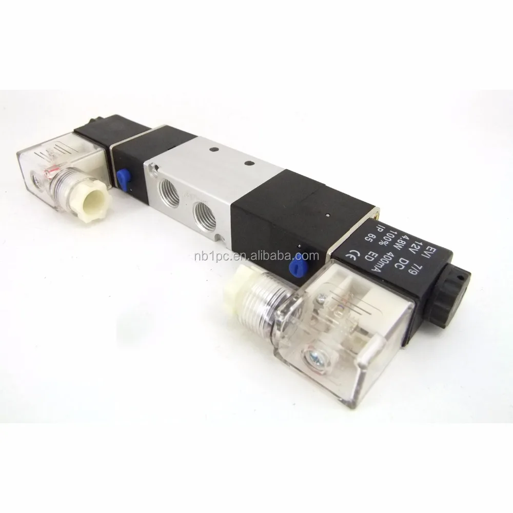 High Quality 1/4' Ports 4V230C-08 3 Position 5 Way Air Solenoid Valve Central Closed