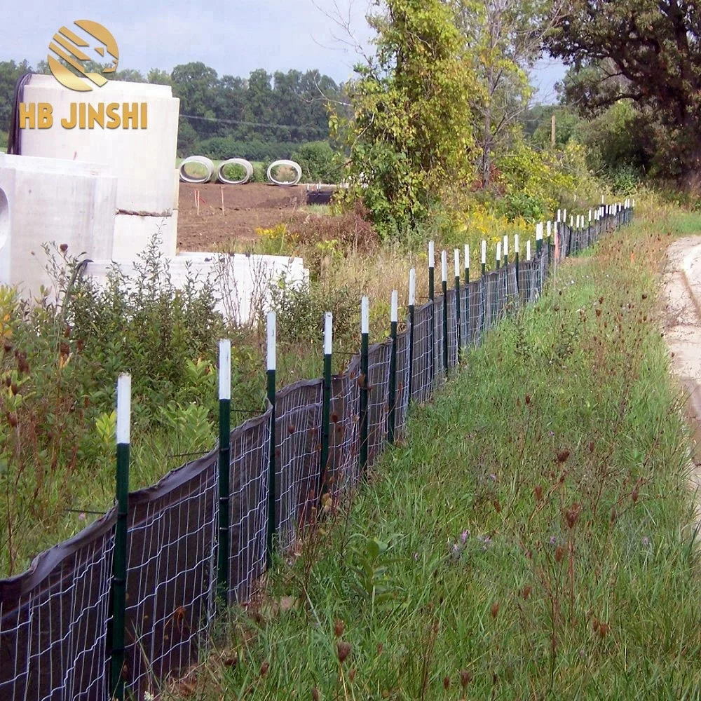 
70gsm Landscape Woven Fabric Silt Fence with mesh 