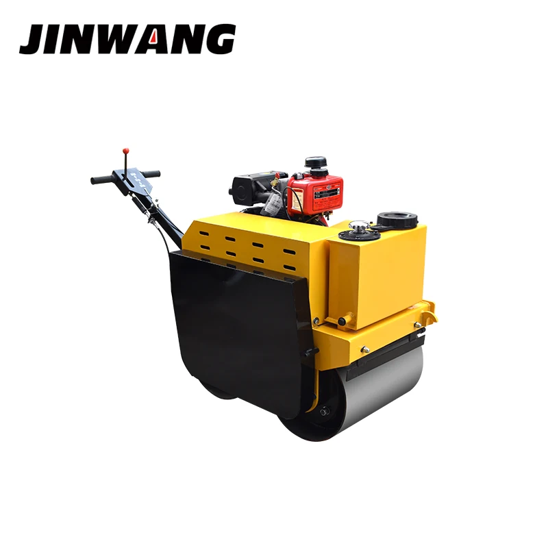 High quality 450mm double drum walk behind vibratory road roller for sale
