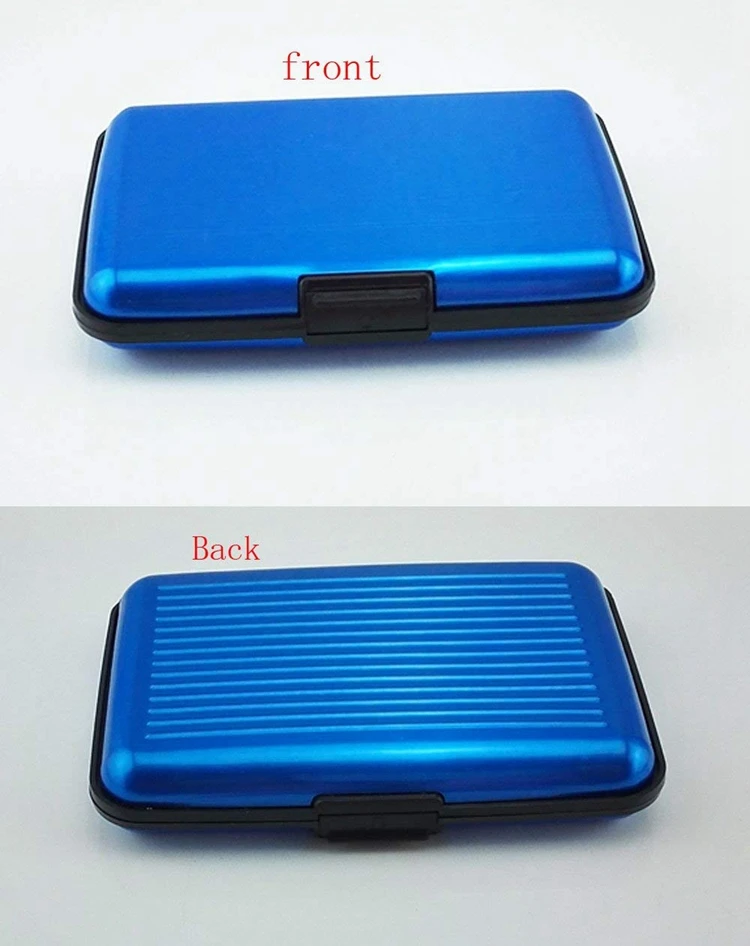 RFID Блокировка Алюминиевый держатель безопасности кошелек банковская карта Кредитная карта Жесткий Чехол Коробка