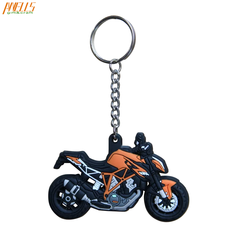 Environmental Friendly Promotional gifts Custom made 3D PVC Key Chain Hand Made