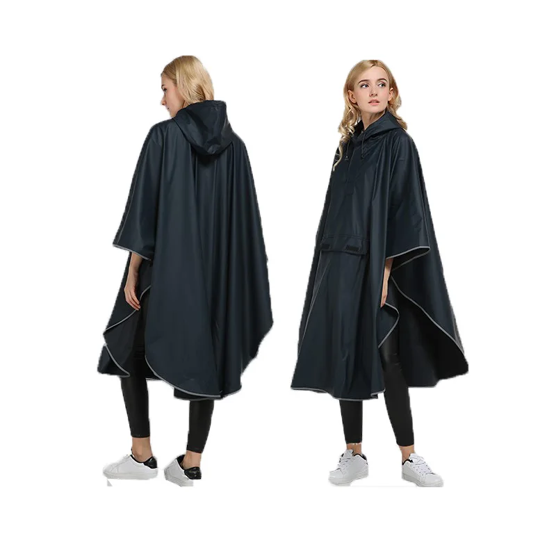 
Maiyu Atlantis Portable Durable Light-Weight Unisex Pacific Rain Poncho Raincoat with Hooded Trench 