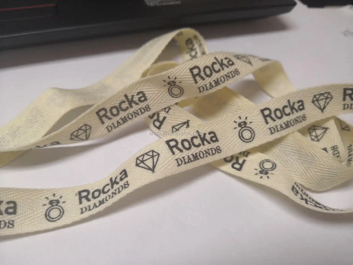 15mm high quality twill printed cotton ribbon