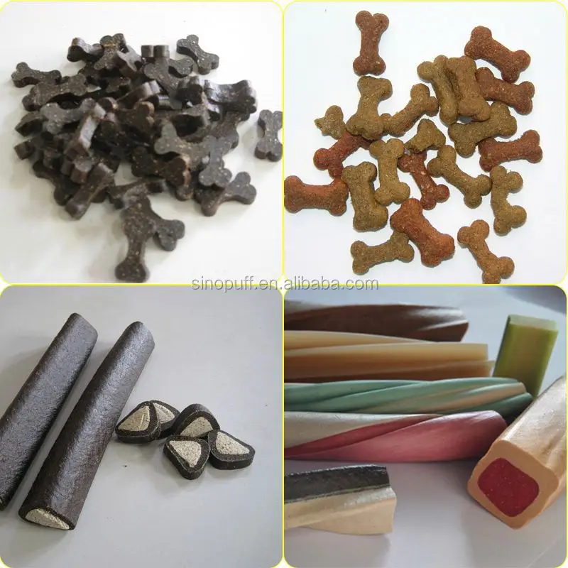 
Colorful Treat Chew dog pet food production line fish feed extruder machine 