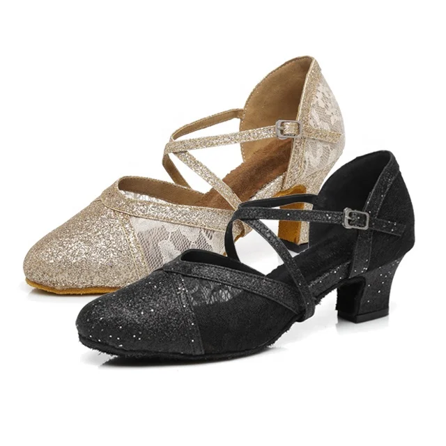 
Cloth flash + lace satin woman shoes salsa dance shoes soft breathable L334 wholesale 