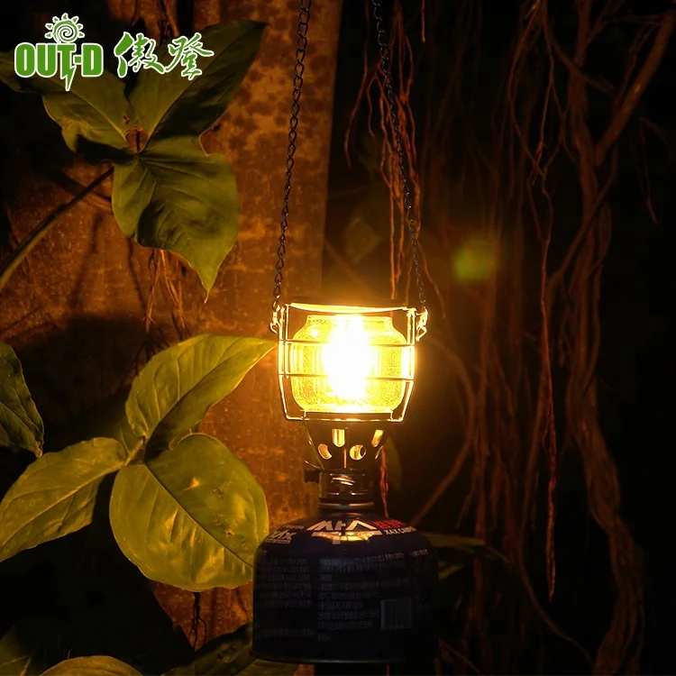 Портативный газовый бутановый фонарь для кемпинга