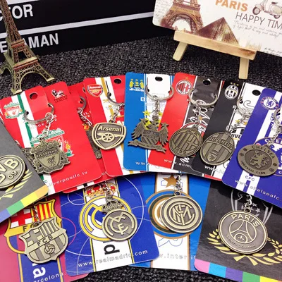 Wholesale Key Ring Barcelona European Soccer Football Club Key chain