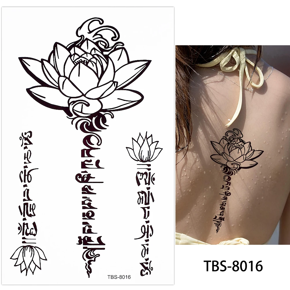 TBS Colourful  Temporary Tattoo for Sexy Woman Beautiful Girl Tattoo Sticker
