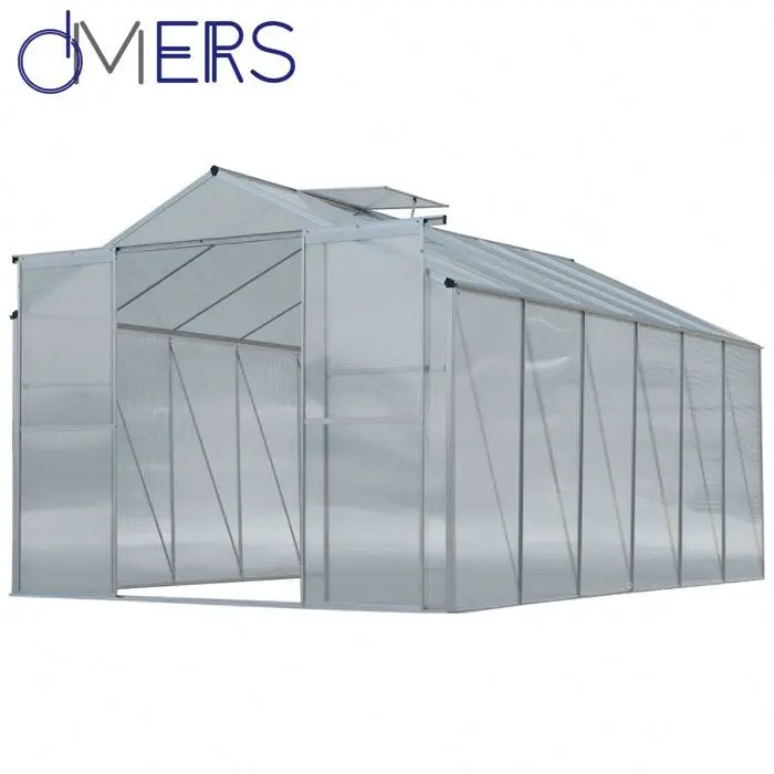 
cheap commercial grow vegetables polycarbonate sheet agriculture green house for plastic 