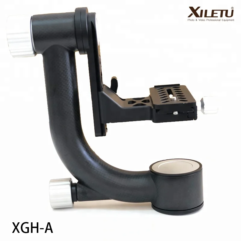 XGH-1 100% Carbon Fiber Professional Gimbal Tripod Head Video Stabilizer For DSLR Camera Tripod Telephoto Lens Telescopic