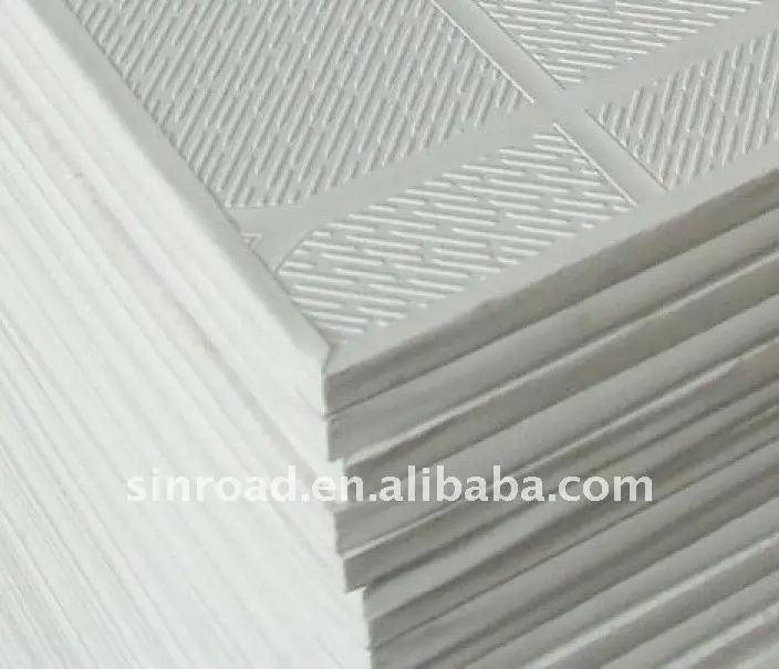 PVC gypsum board ceiling/ pvc laminated gypsum board /pvc wall panel