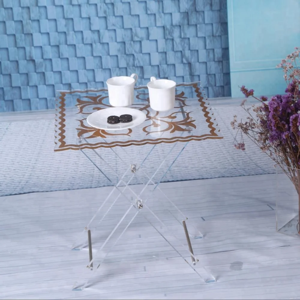 Modern Furniture Transparent Plexiglass Acrylic Fancy Coffee Table