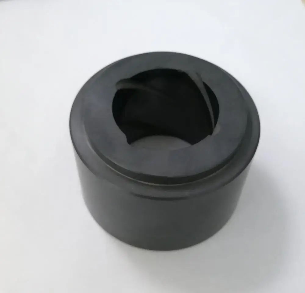 Oil groove mutual symmetry silicon carbide bearing shaft bushing