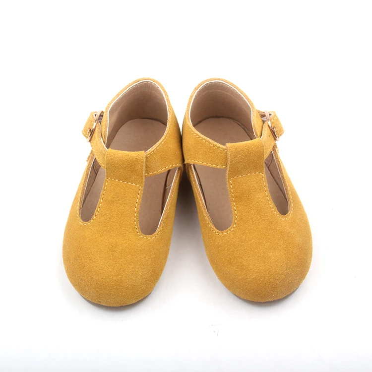 Hard soles baby girl party shoes toddler boys leather shoes