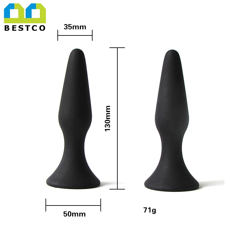 
Factory price high flexible butt plug , medical silicone anal plug for woman 