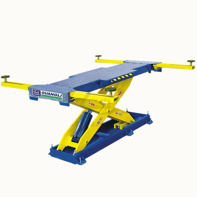 Guangli Hot Sell One Cylinder Hydraulic Auto Scissor Car Lift for Body Repair and Painting