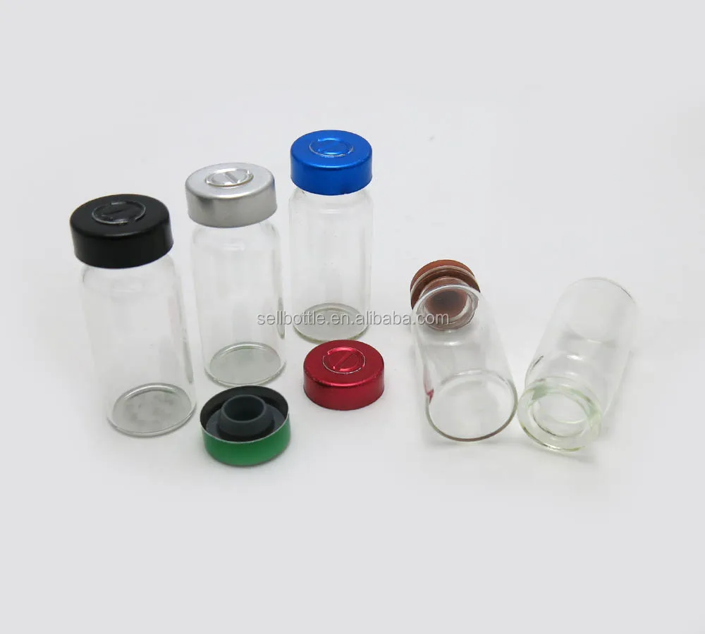 
New fashion 10ml pharmaceutical vial glass for steroids with aluminum cap 
