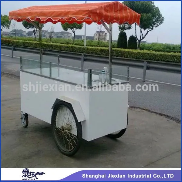 New Design Hot Sale hand push food cart for sale/street Hot Dog food vending cart/mobile food carts for sale JX-CR180