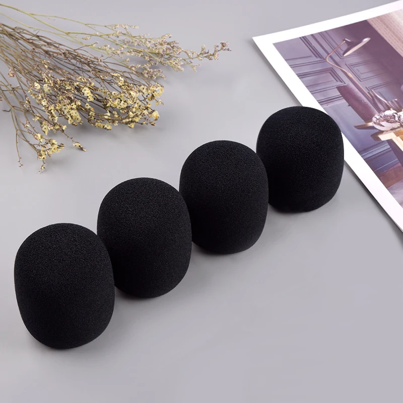 High Quality Black Customized Sponge Cover Headset Microphone Foam