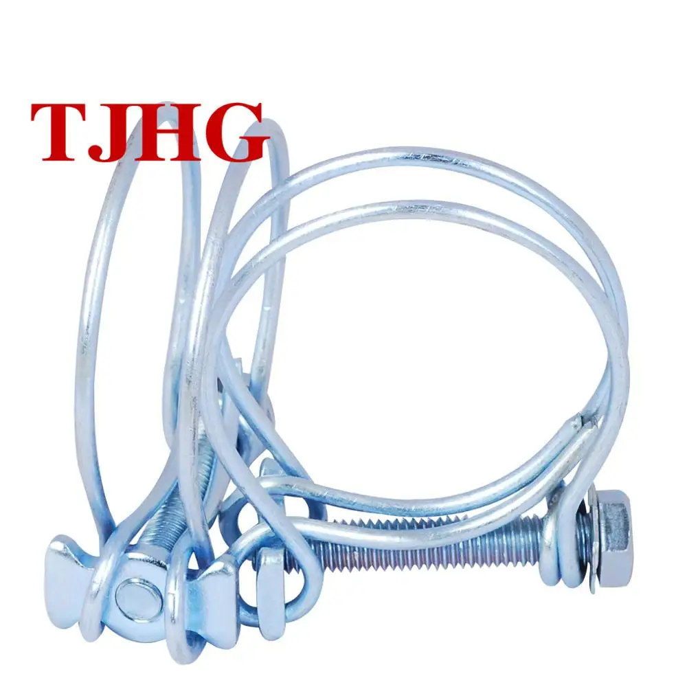 
Factory Supplier High Quality new Product Metal Spring Adjustable Double Wire Hose Clamp 