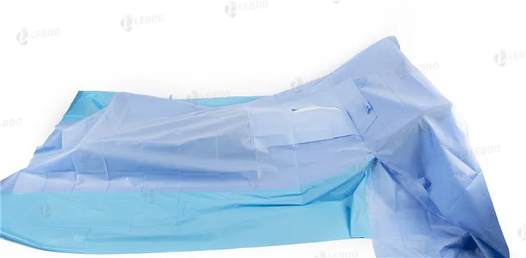 CE ISO Disposable non woven laparotomy drape EO sterile surgical  laparotomy drape