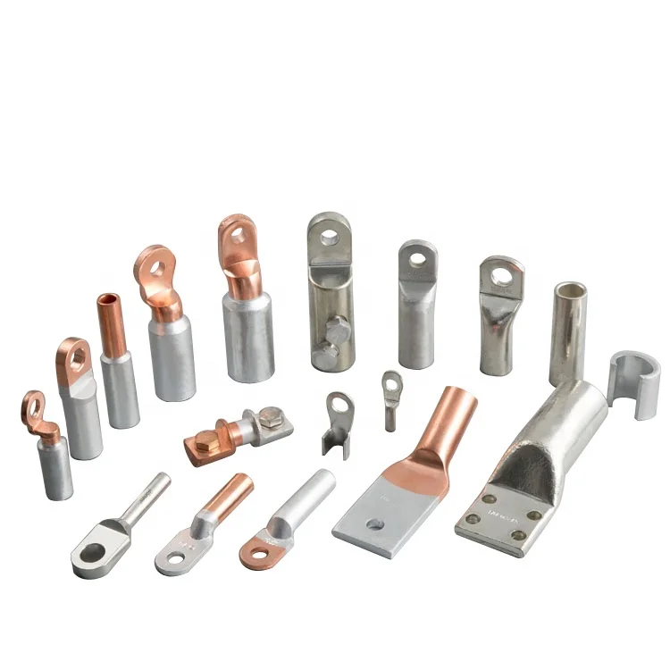 Bimetal compression type copper aluminium pipe connector cable lug