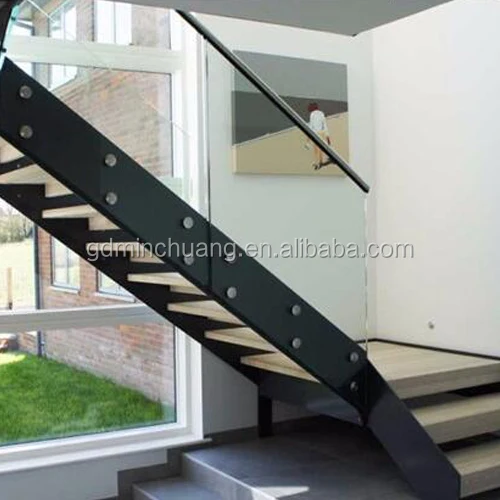 easy install solid wooden industrial stair staircase handrails