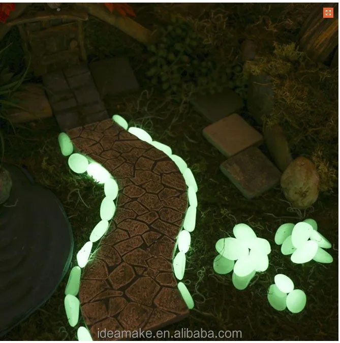 
night light cobble stones for landscaping Glow In The Dark Pebbles 