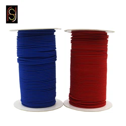 Custom eco-friendly high strength polyester rubber braided round elastic cord