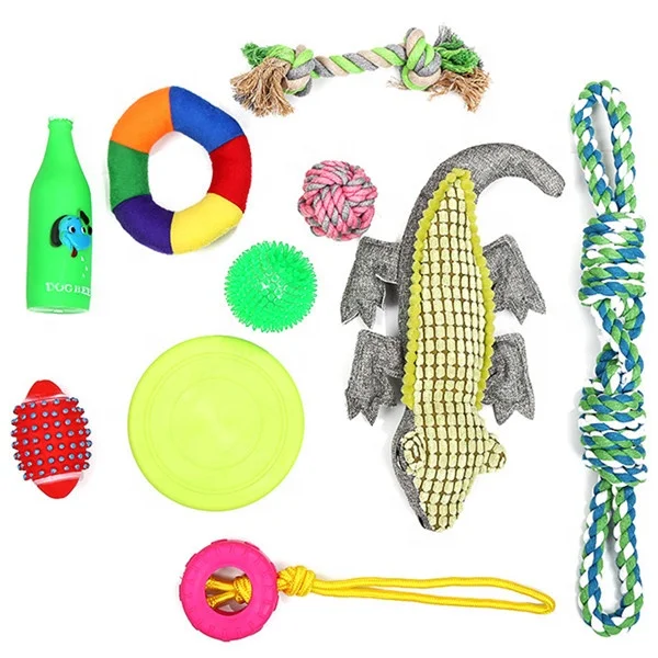 Extra Durable Interactive Pet Chewing Bite Toy LOW MOQ Cheap Activity TPR String Cotton Blend Knot Rope Puppy Pet Dog Toy Chew